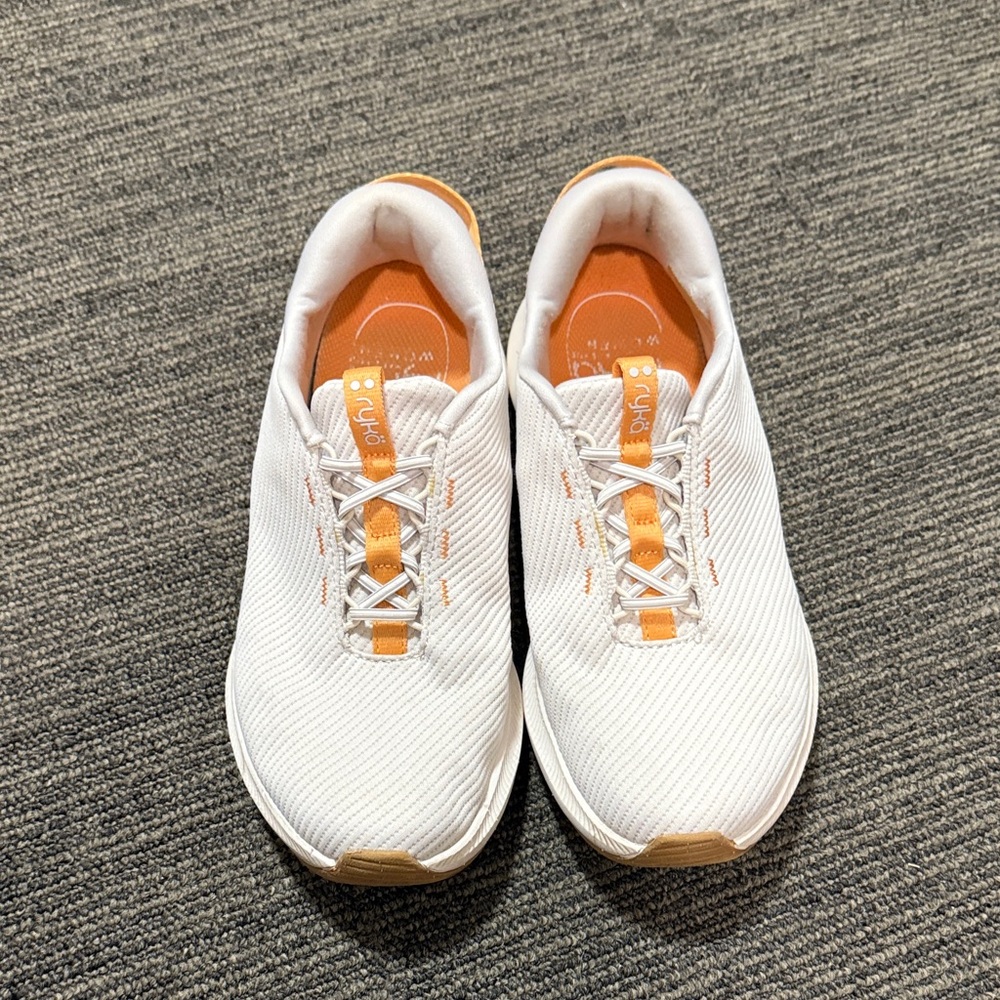 Ryka White and Orange Athletic Shoes
